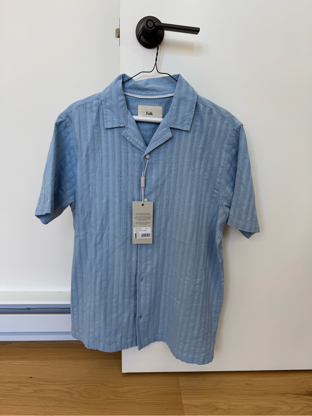 Folk - Blue Shortsleeve Buttondown Nwt